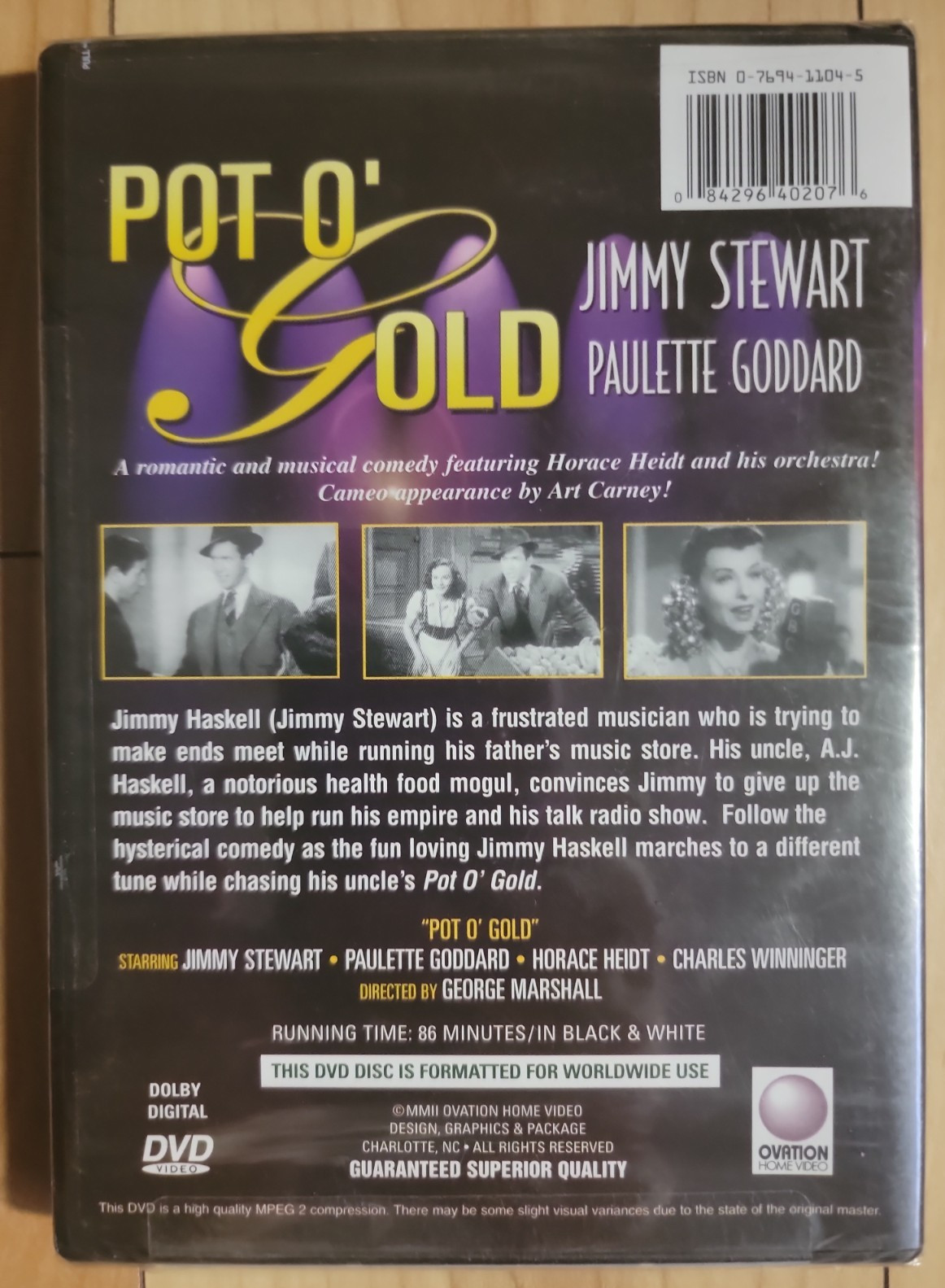 Pot O’ Gold – by Jimmy Stewart Paulette Goddard – (DVD NEW Factory Sealed)