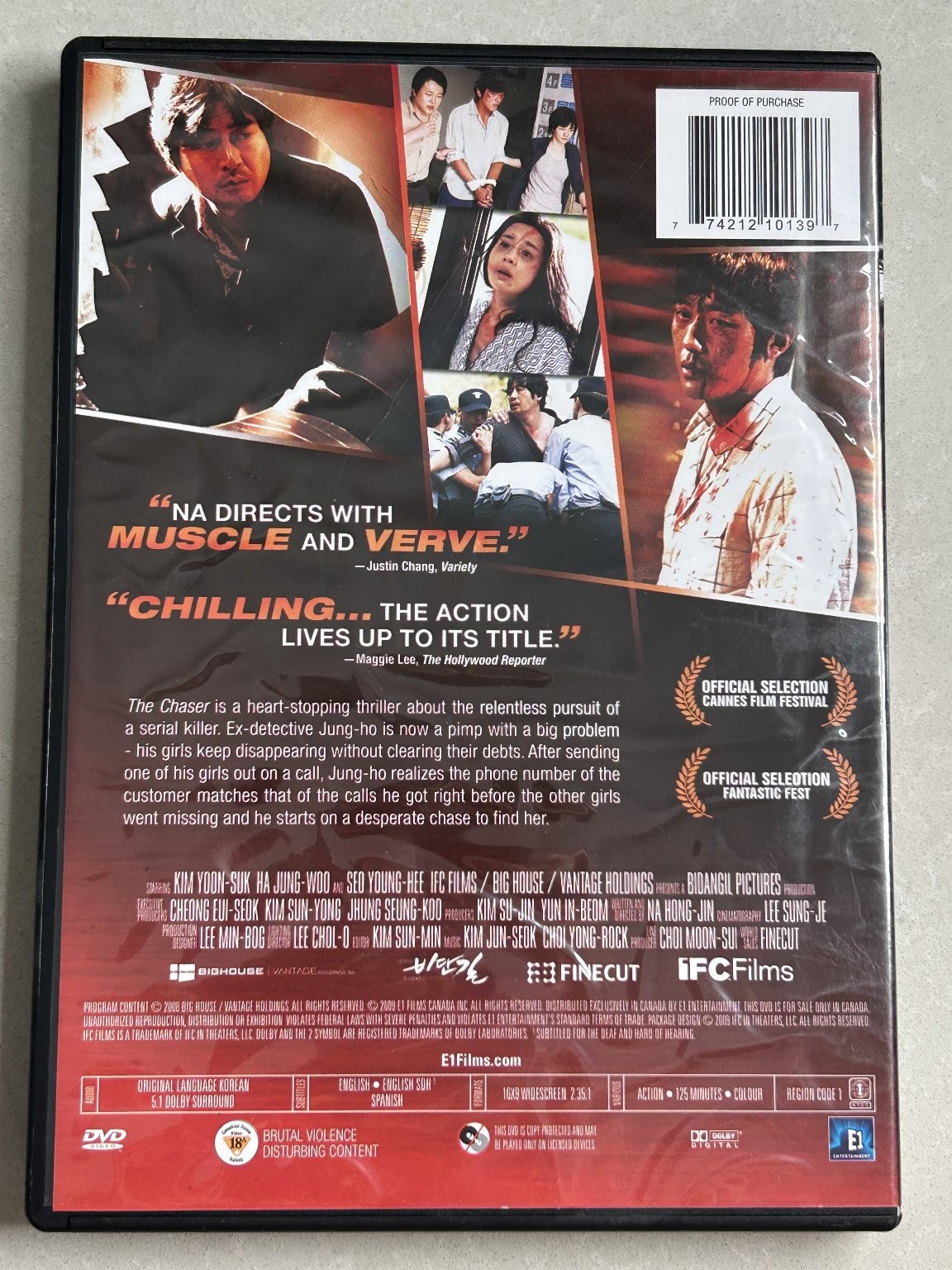 The Chaser DVD 2008 Kim Yoon-suk, Ha Jung-woo Korean Thriller Film