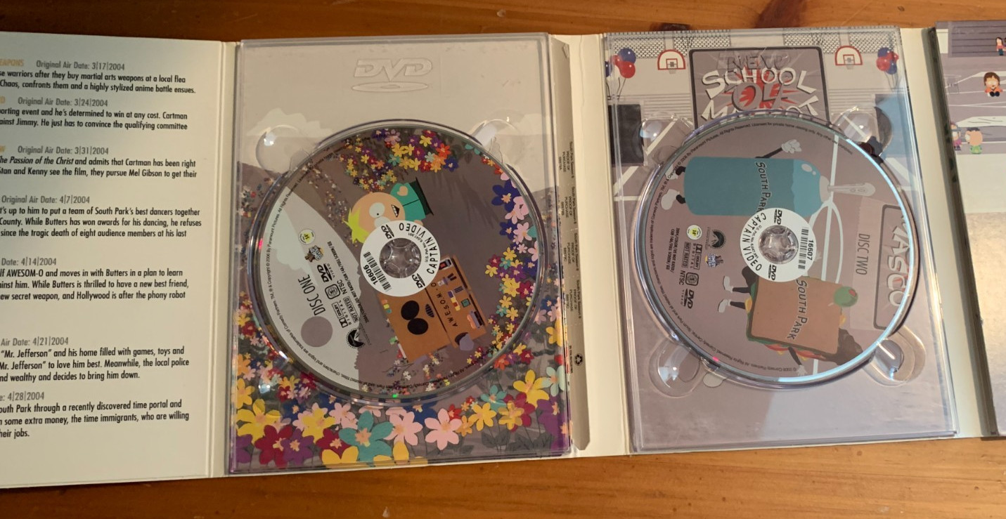 South Park – The Complete Eighth Season (DVD, 2006) Boxset No Cover Season 8 DVD