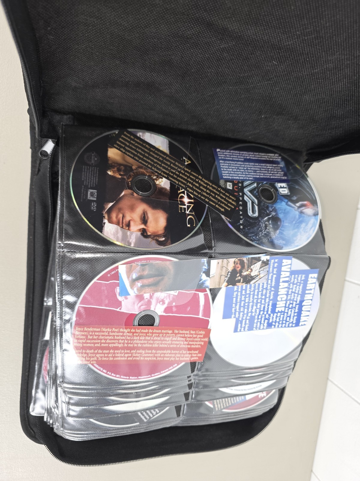 189 DVD’s in excellent condition With movie descriptions Excellent Picks!!