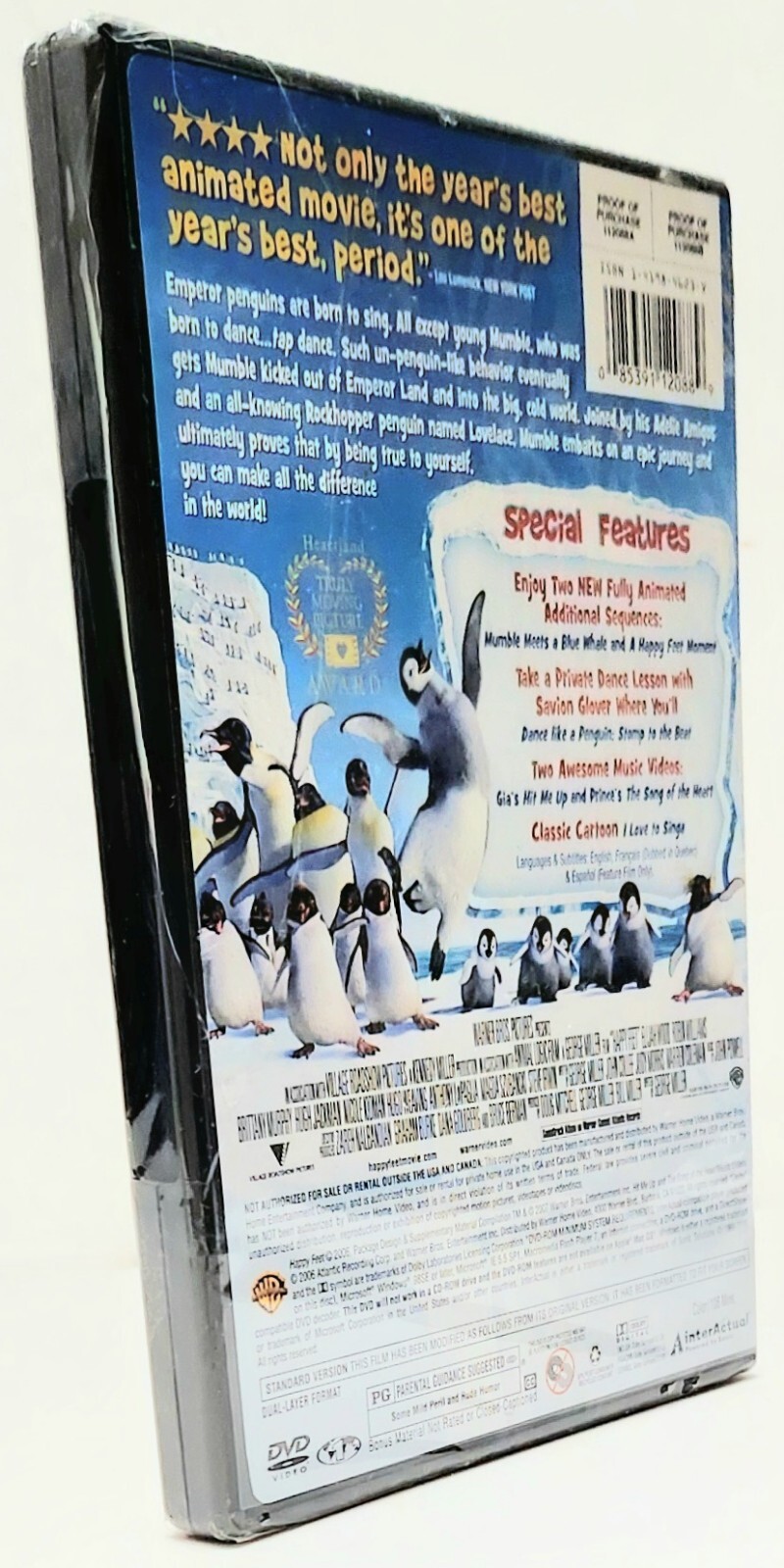 Happy Feet Family Animated Full Screen Edition (DVD, 2006), 108 Minutes, PG, New