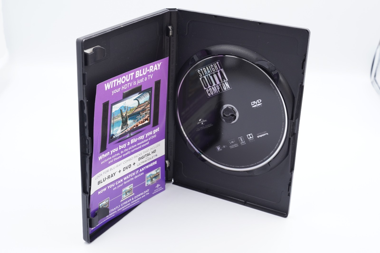 Straight Outta Compton – DVD, R, Widescreen, Region 1, NTSC, 2 Hrs, 27 Mins