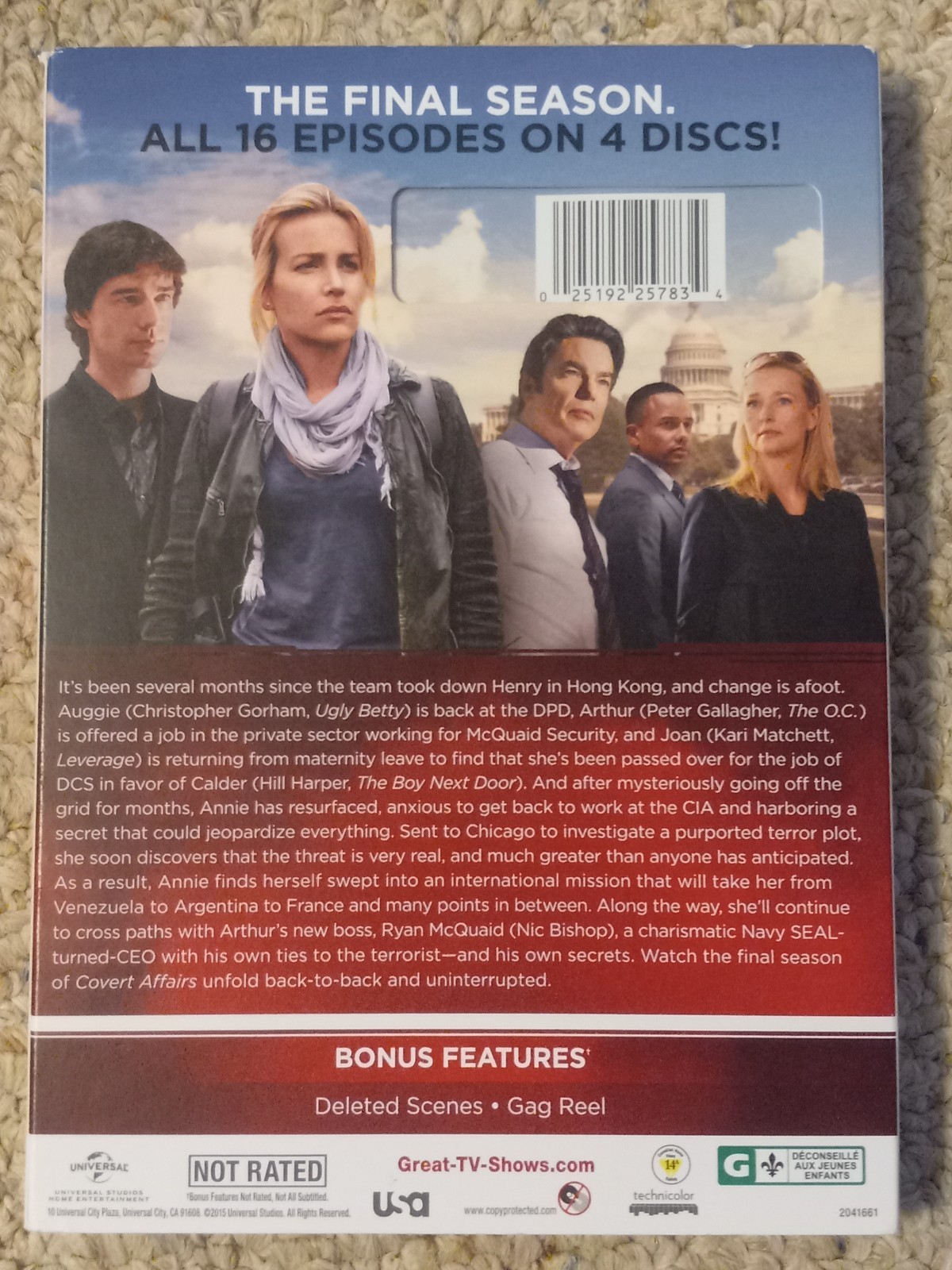 RARE OOP!!! Brand New Sealed! Covert Affairs: Seasons 5 The Final Season DVD Set