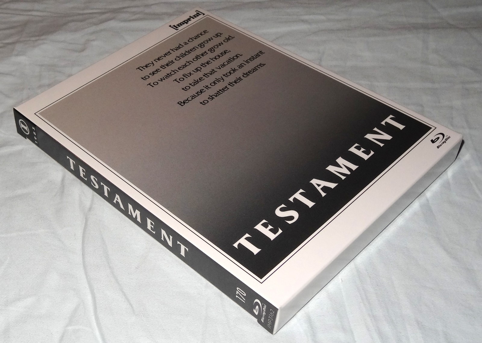TESTAMENT (1983) Imprint Limited Edition Blu-ray w/ Slipcase Region Free OOP
