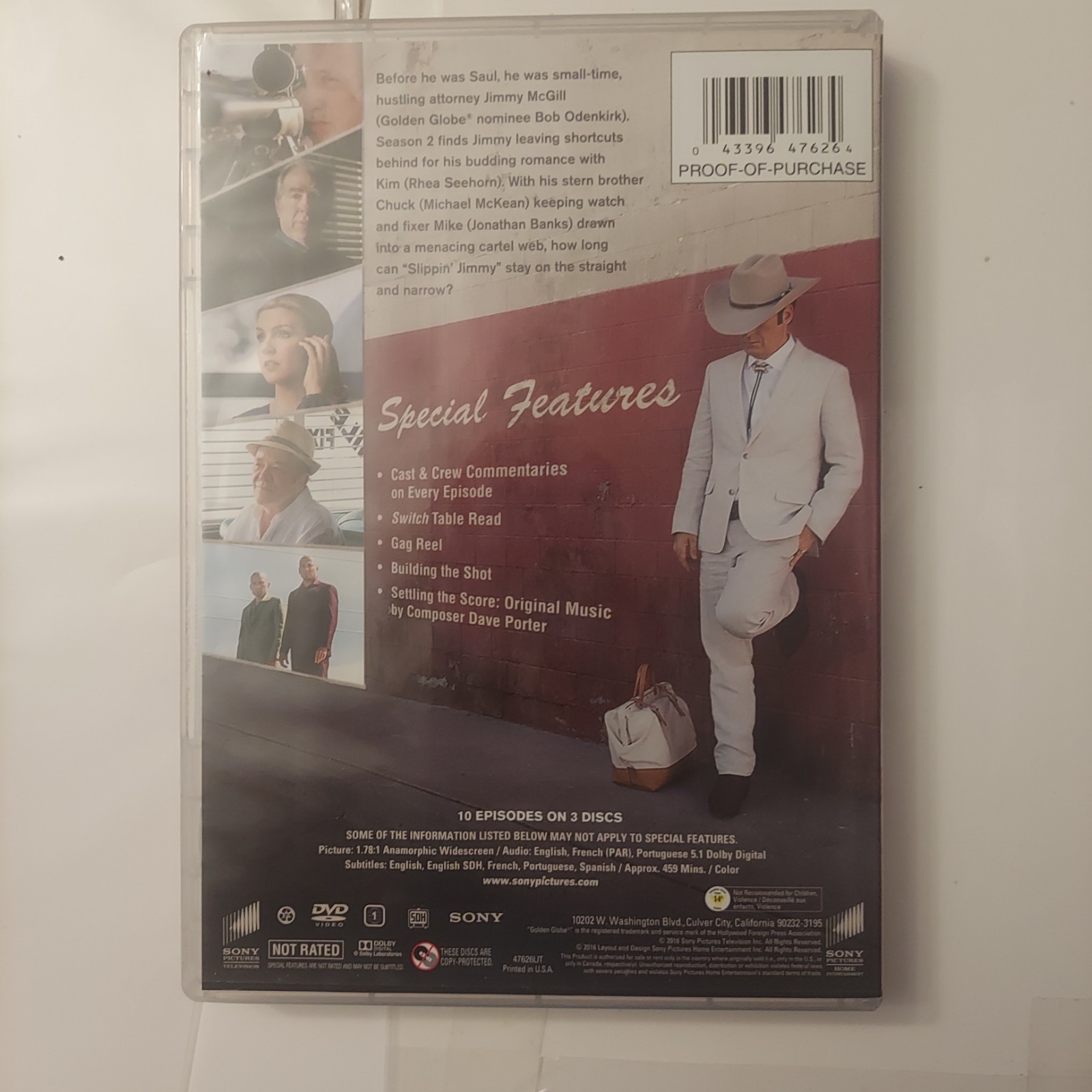 Sony Pictures Better Call Saul Season 2 (DVD) 3-Disc Widescreen Region 1