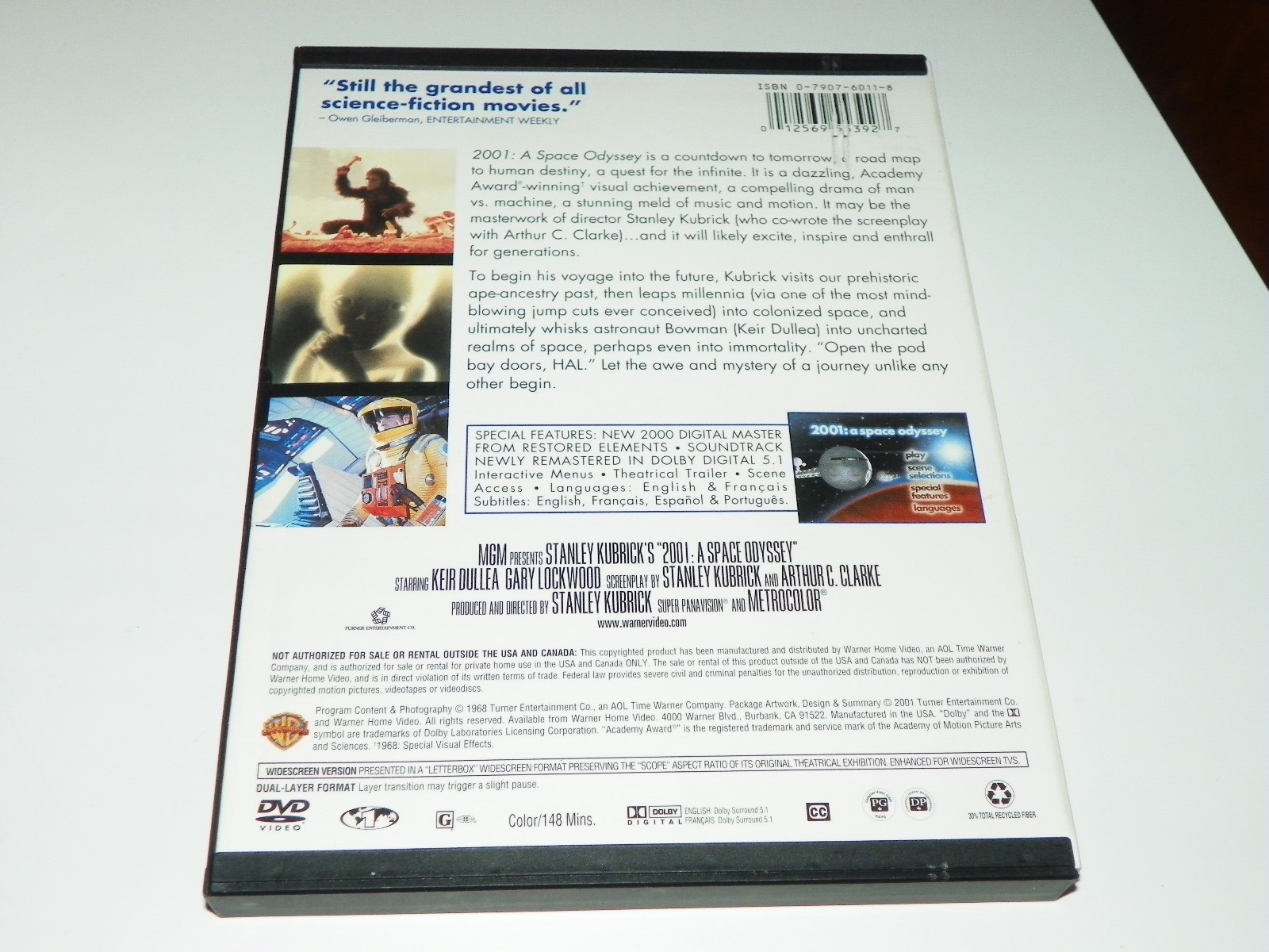 2001 – A Space Odyssey DVD UNPLAYED