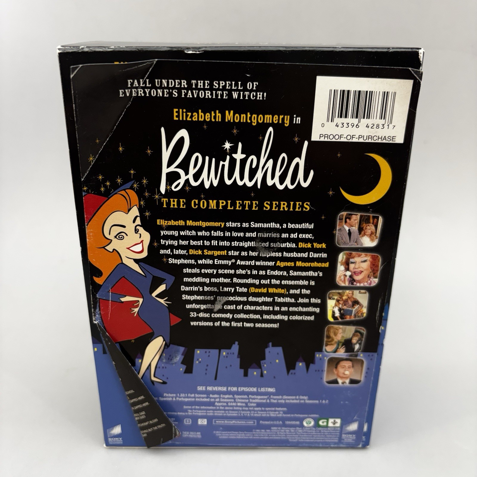 New – Bewitched: The Complete Series 33 Discs All Seasons Vintage Comedy TV