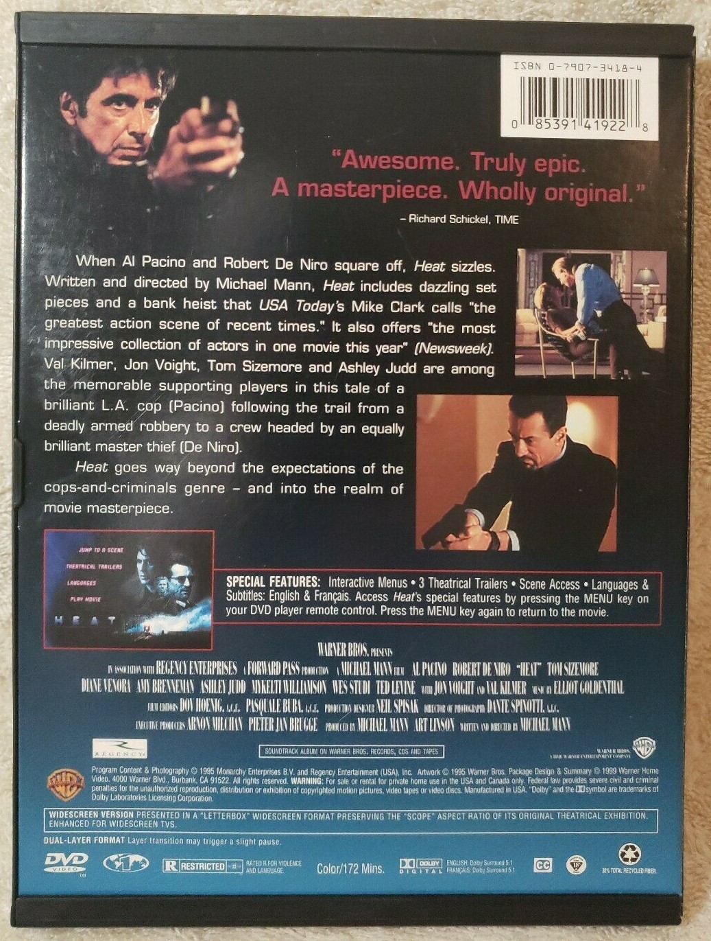 Heat (DVD, 1999)