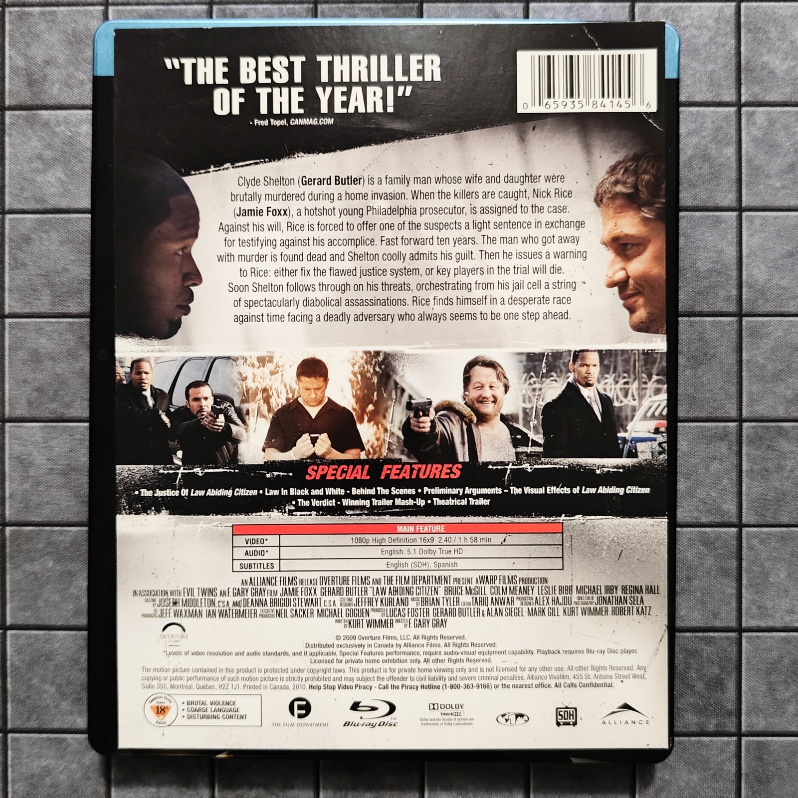 Law Abiding Citizen – Unrated D.C. Limited Edition – (Blu-ray, STEELBOOK) – EXC