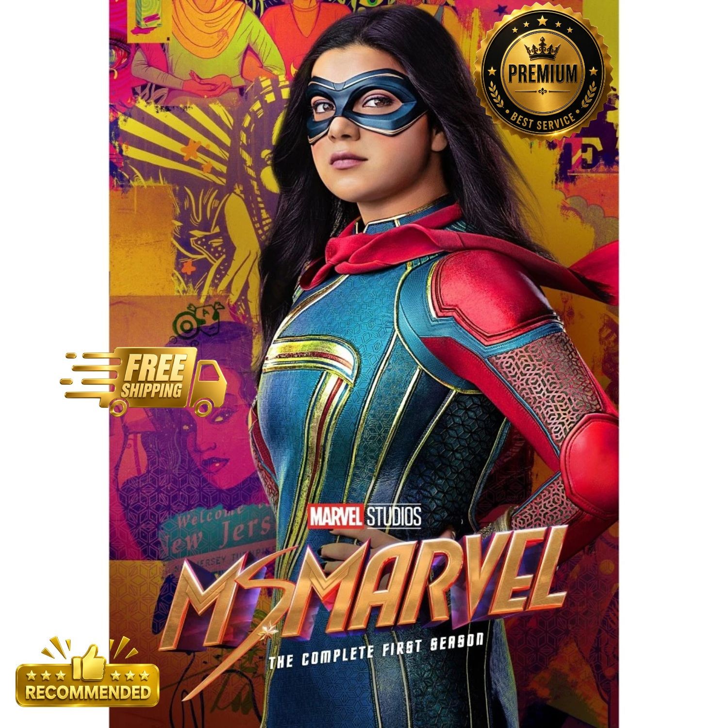 Ms Marvel Complete First Season DVD English Sub Region All TV Series FREE SHIP