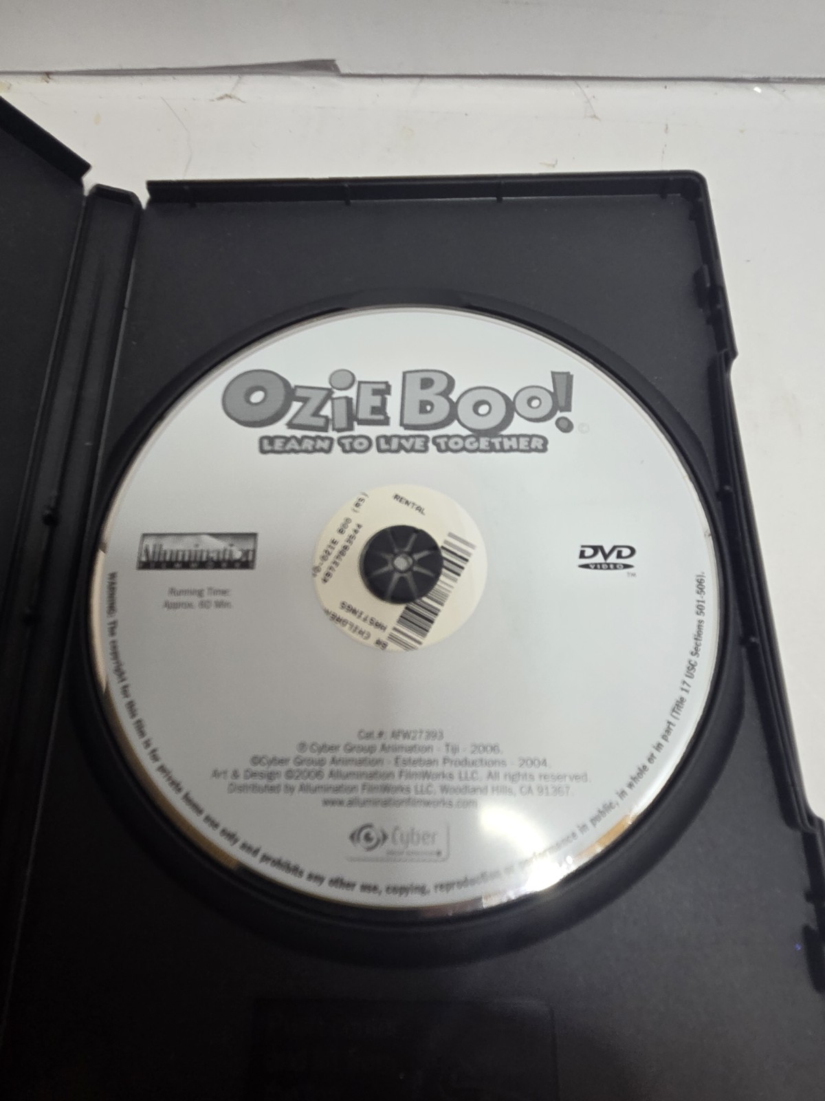 Ozie Boo! Learn to Live Together DVD 2006 Animation Network Approx. 60 min
