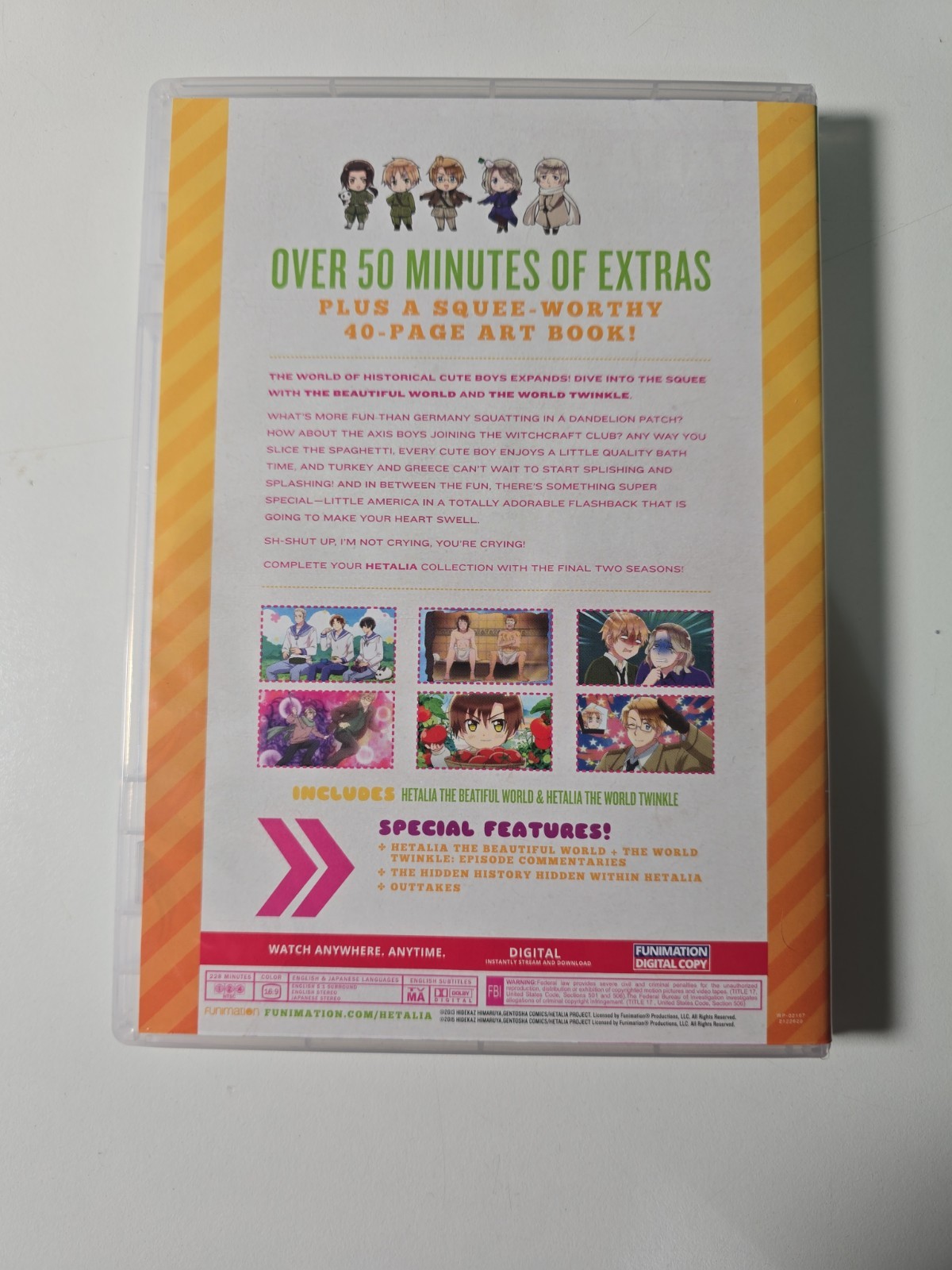 Hetalia: Seasons 1-6 10th Anniversary World Party Edition DVD Box Set Anime VG