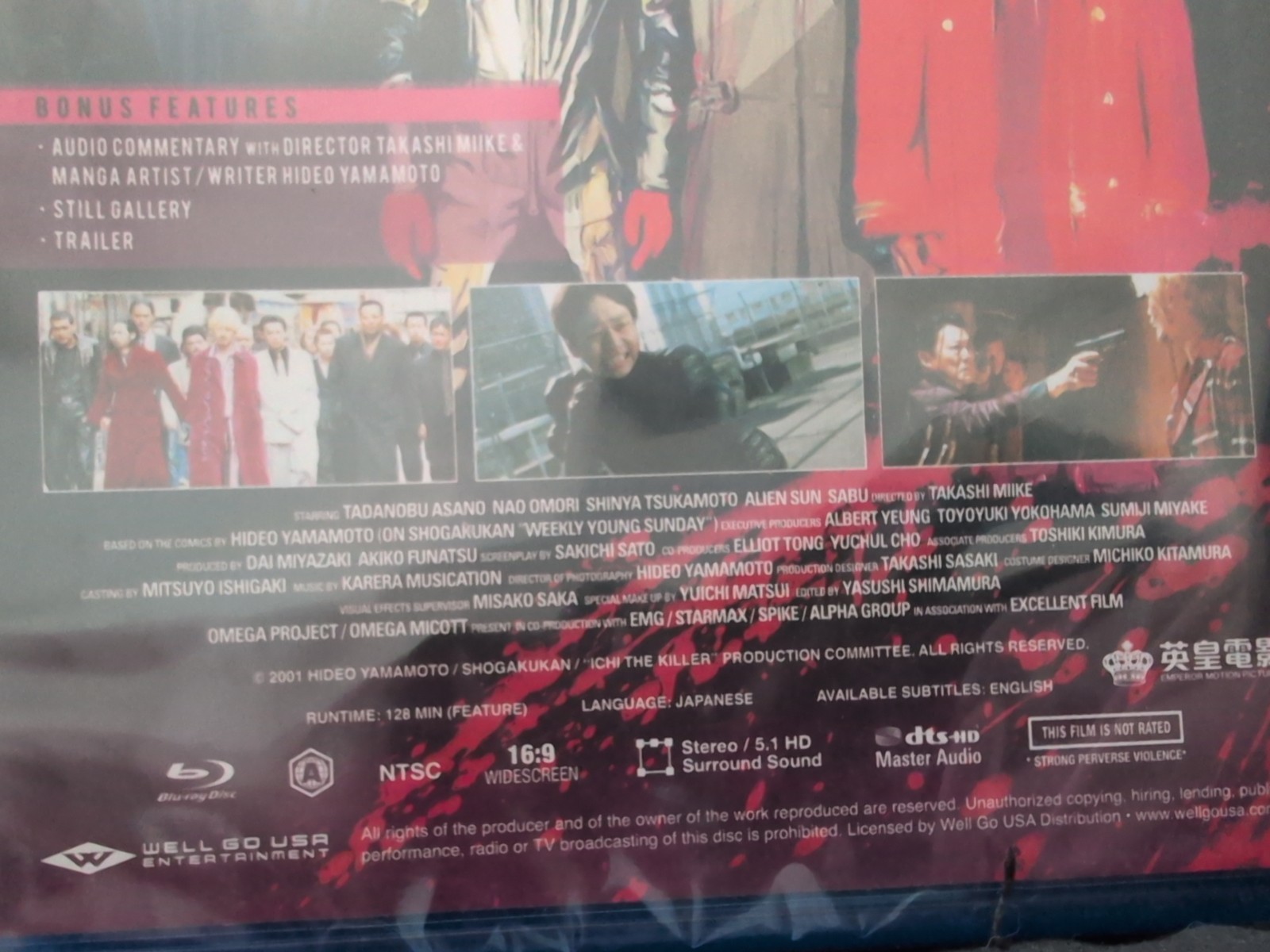Ichi the Killer Blu-ray Takashi Miike Definitive Remastered Edition Well Go NEW