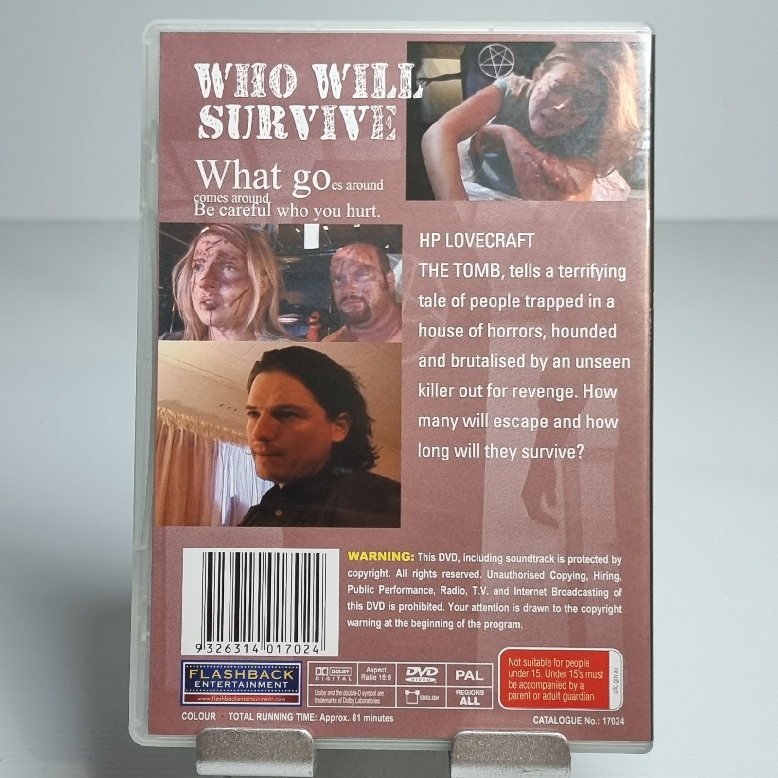 The Tomb DVD, 2007 PAL Region Free Horror Suspense Movie 81 Minutes