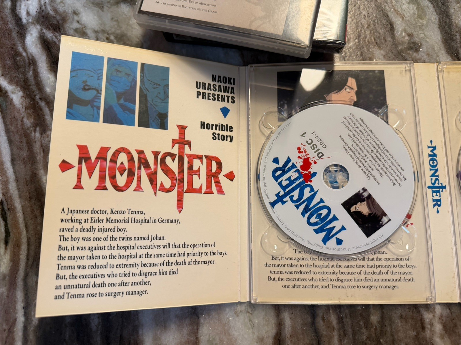 Naoki Urasawa Presents Monster: Part 01 (Japanese English Dub 3-Disc Set) RARE