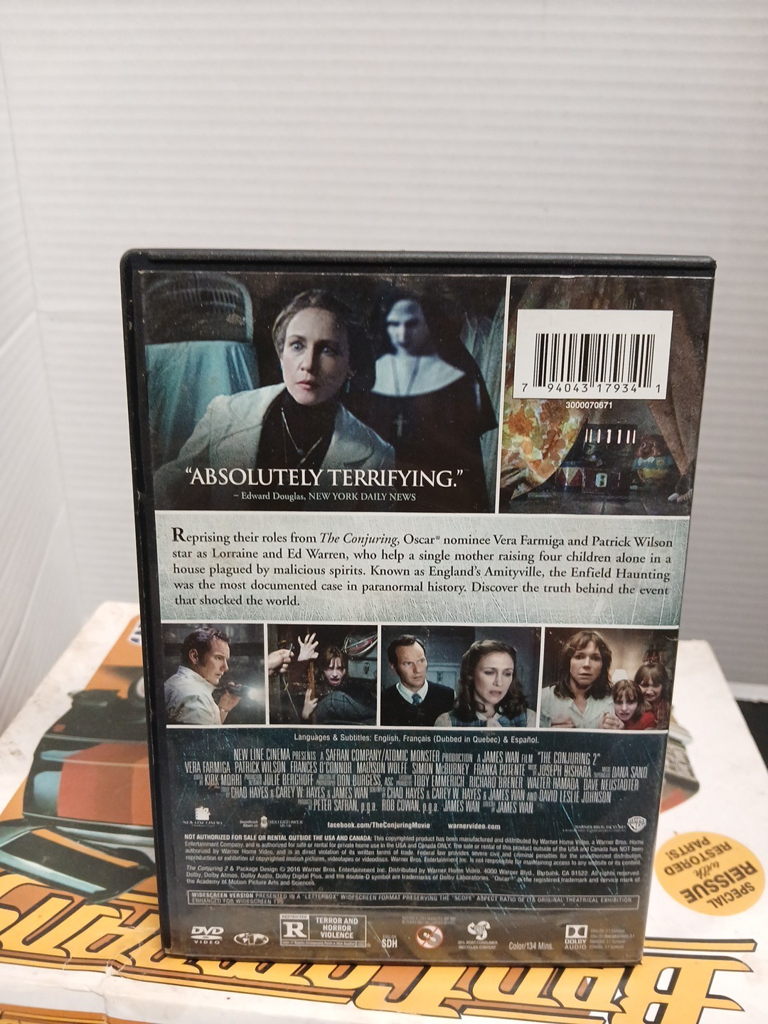 The Conjuring II (2016 DVD 134 Min Rated R) Vera Farmiga