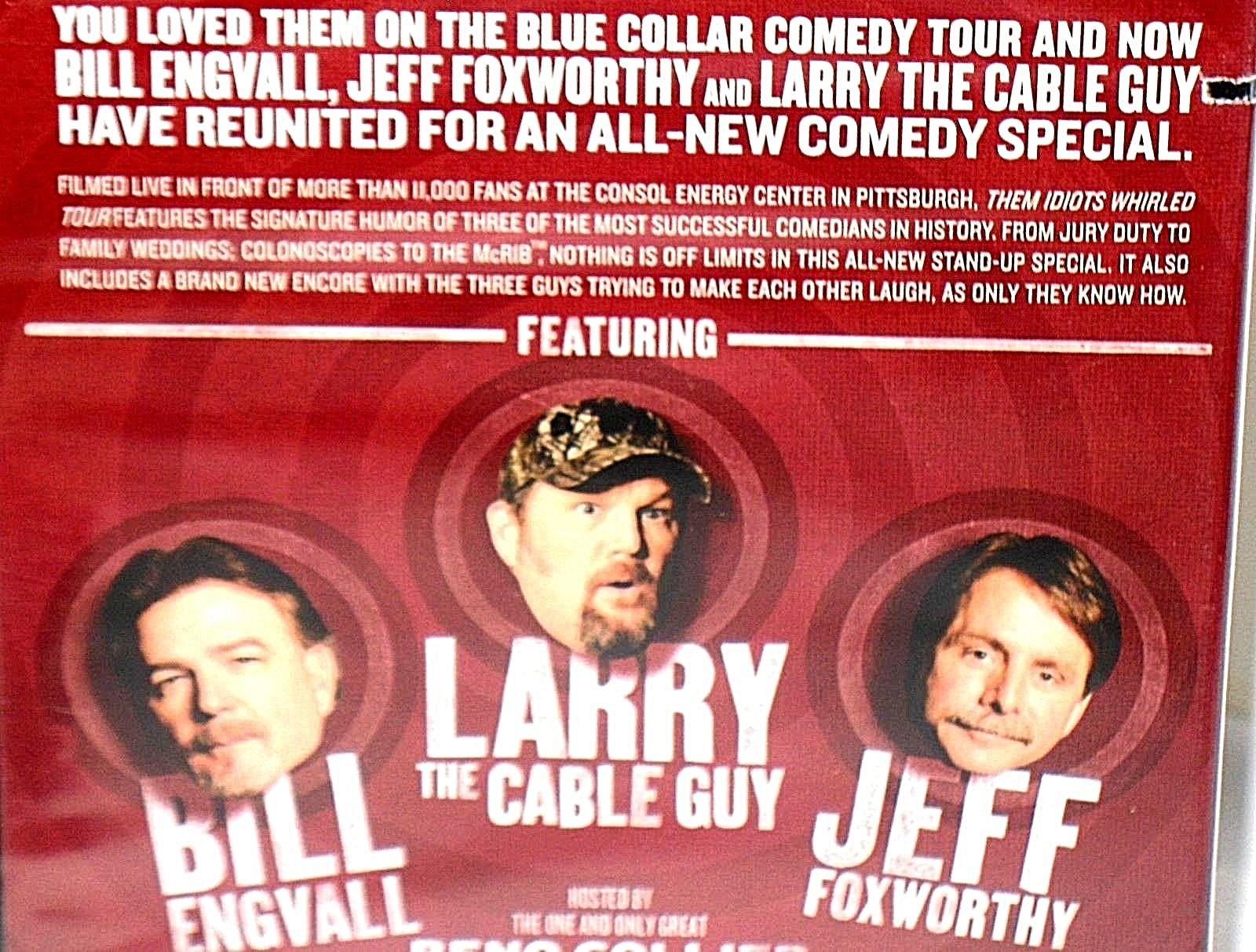 Them Idiots Whirled Tour, DVD New! Jeff Foxworthy, Larry cable guy,Bill Engvall