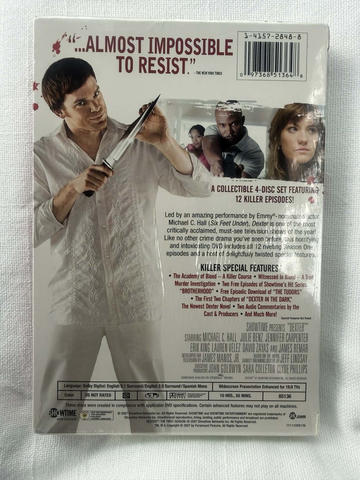 Showtime Ent. Dexter: The First Season DVD Michael C. Hall Crime Drama NEW