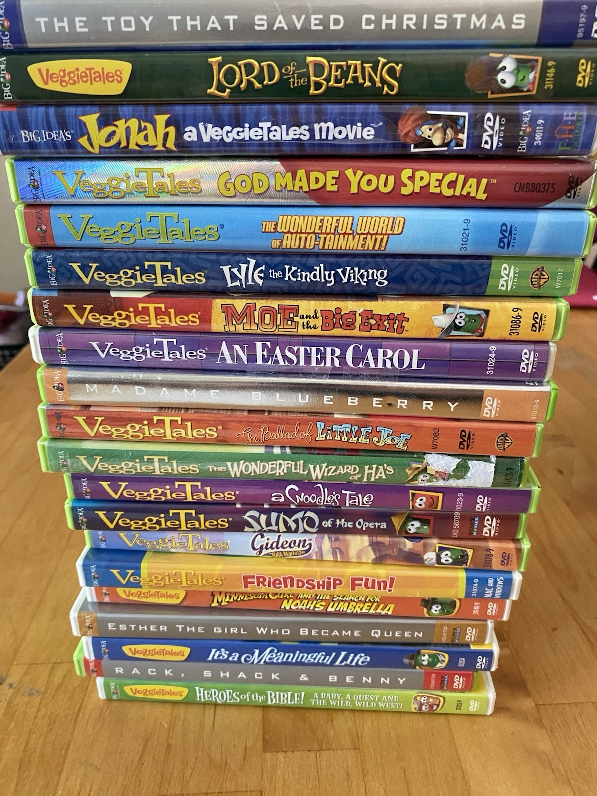 Lot of 20 Veggietales DVD Lot – Children’s Christian Bible Animated Homeschool