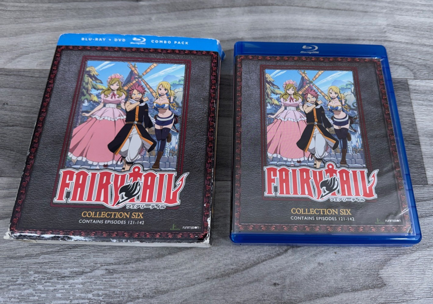 FAIRY TAIL COLLECTION 1-3 + 6 DVD BLU-RAY COMBO PACK SET LOT 1-72 121-142 ANIME