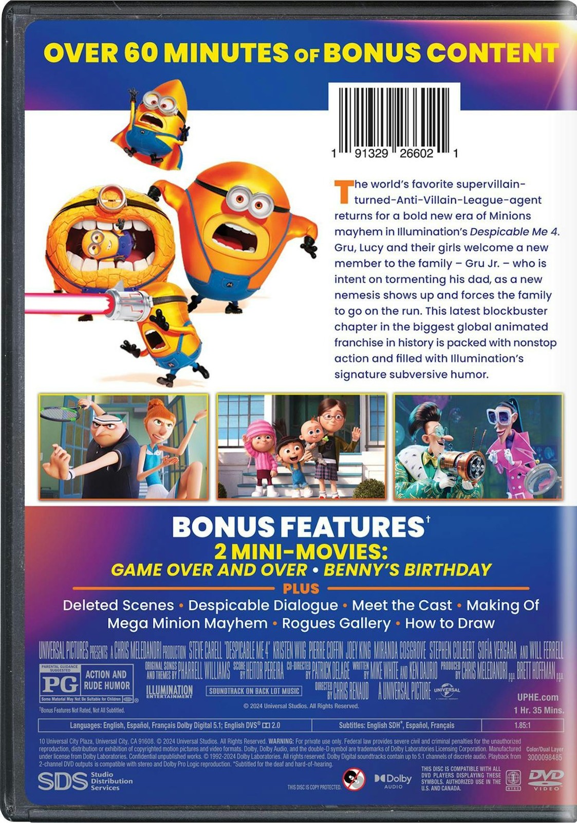 Despicable Me 4 DVD NEW
