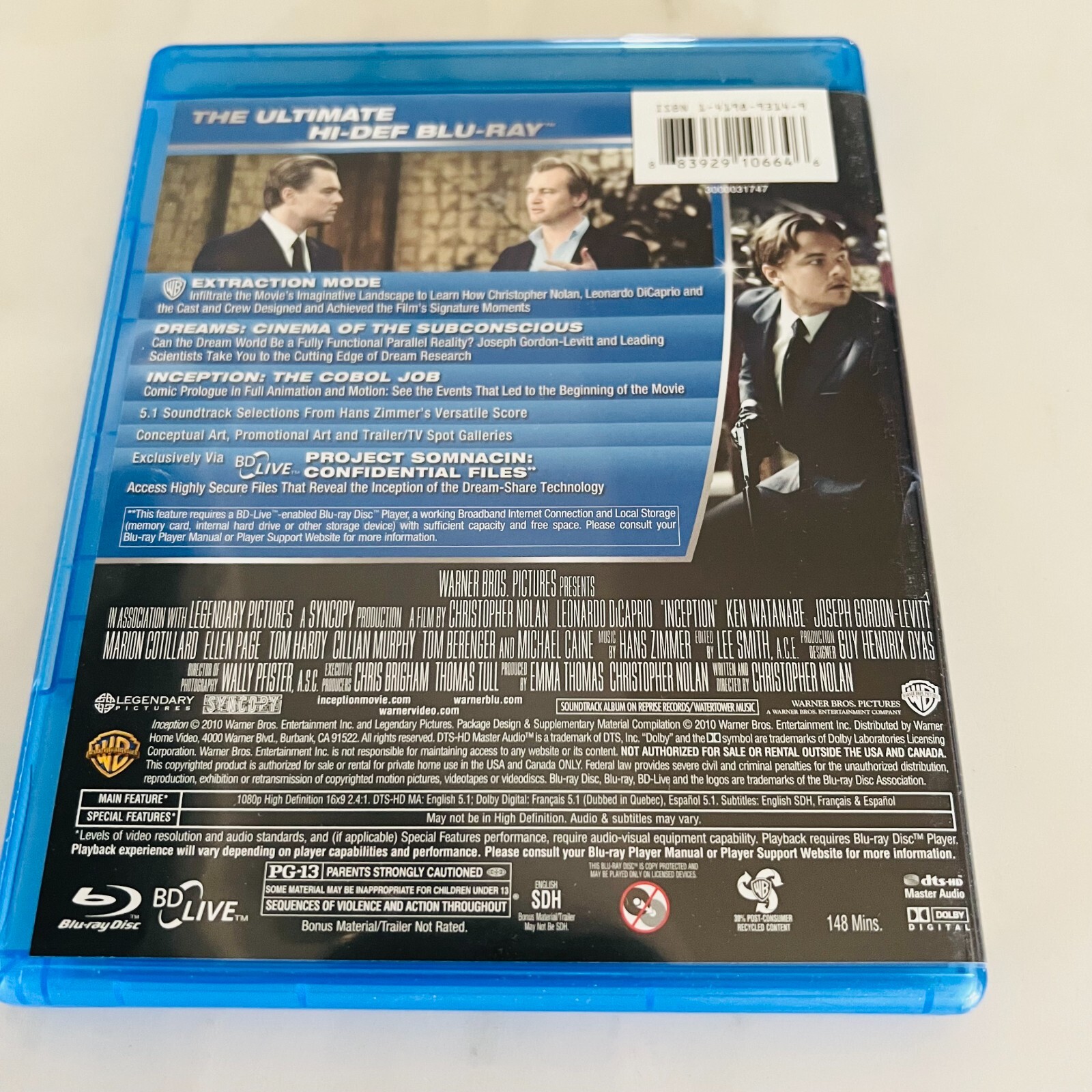 Inception – Blu-ray – Leonardo DiCaprio