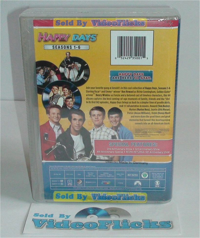Happy Days Complete Series Seasons 1-6 DVD 22-Disc Box Set New Sealed