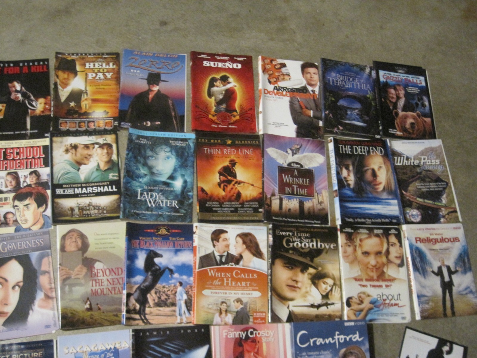 LOT of (42+) DVD’s NO CASES Movies TV Drama Comedy Thriller Action Family+
