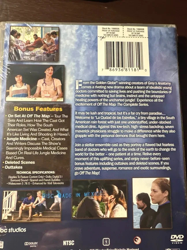 Off the Map: The Complete Series (DVD, 2011, 3-Disc Set) NEW FREE SHIPPING