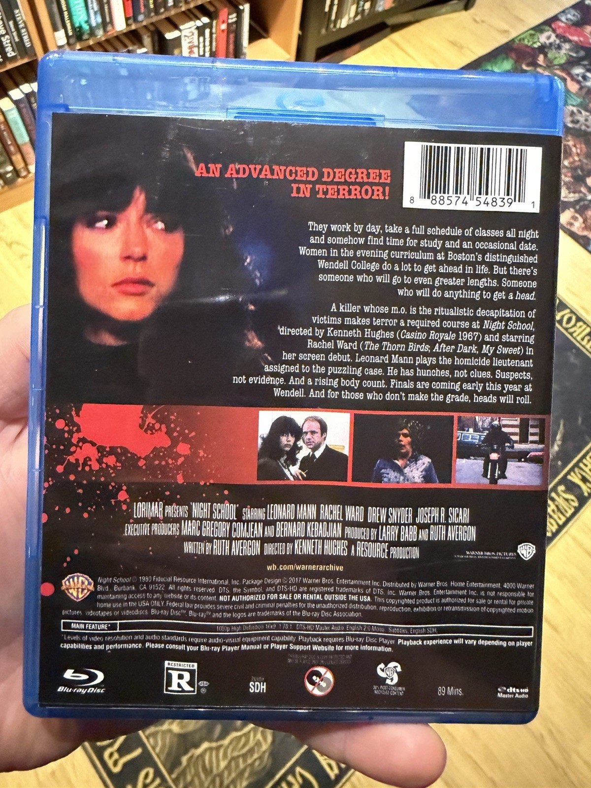 Night School Blu Ray Warner Archive Collection 1980s Horror Slasher 1981