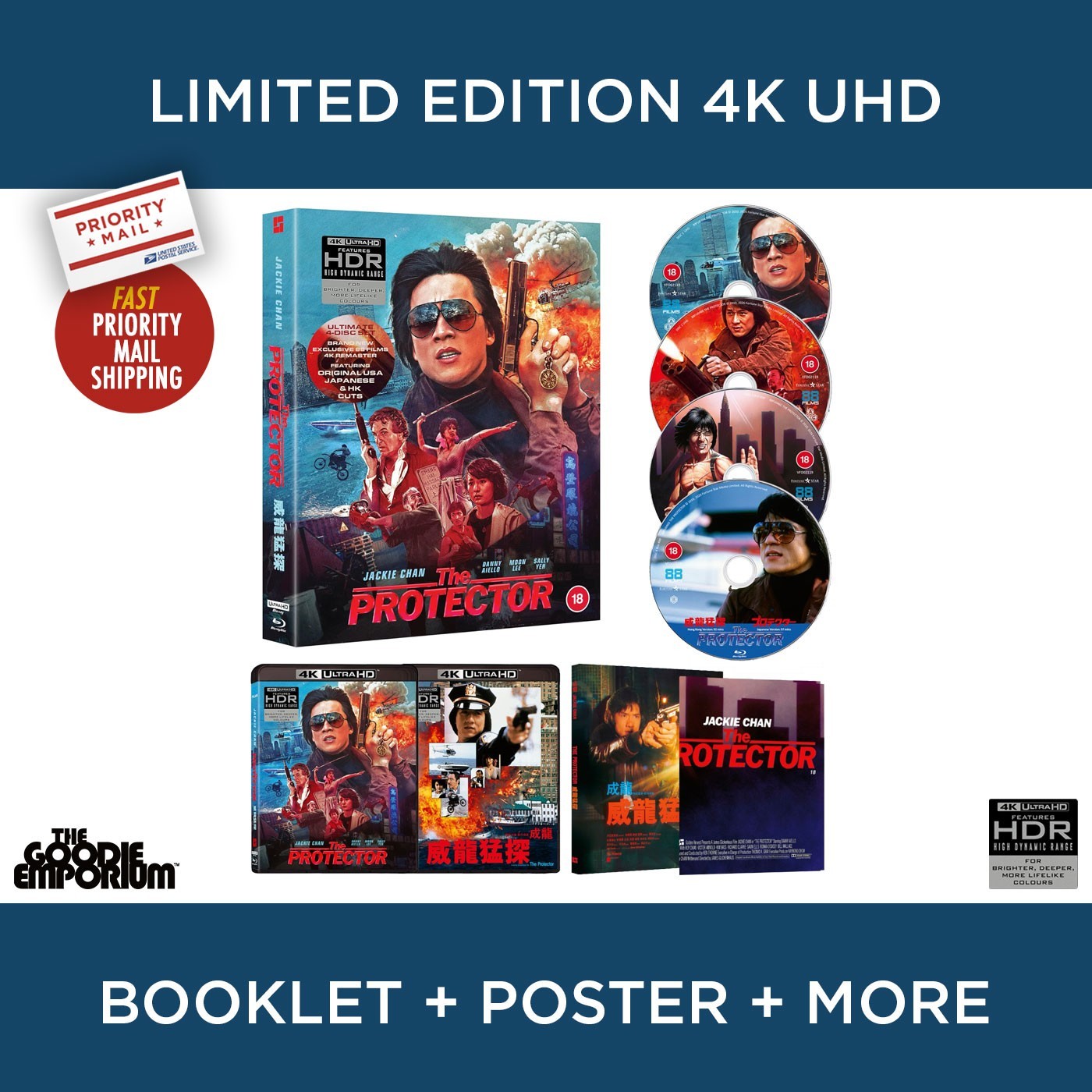 The Protector 4K Ultra HD Blu-ray UHD 88 Films Ultra HD Jackie Chan