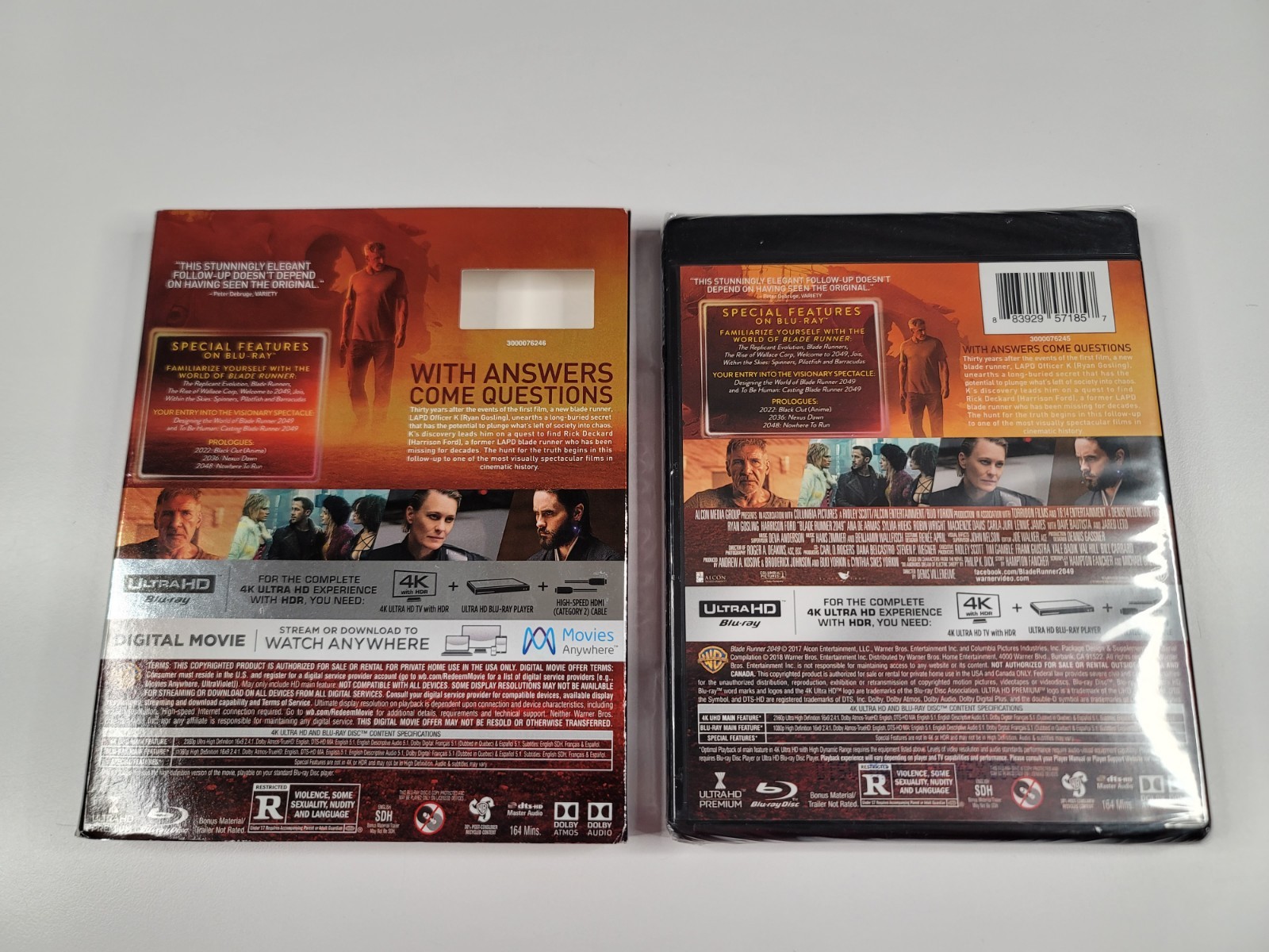 Blade Runner 2049: w/OOP Slipcover (4K UHD & Blu-ray 2018) New Read Description