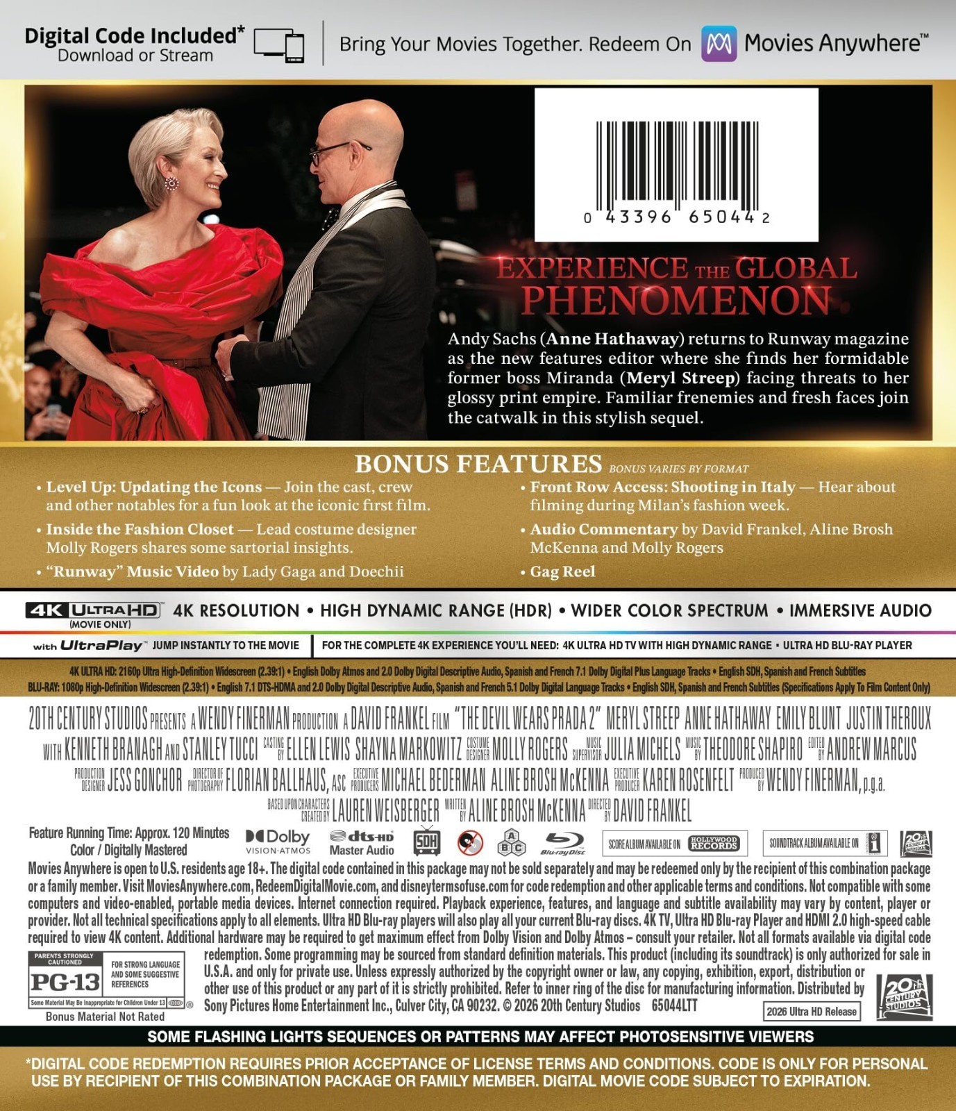 The Devil Wears Prada 2 (4K Ultra HD)(Jul 28)