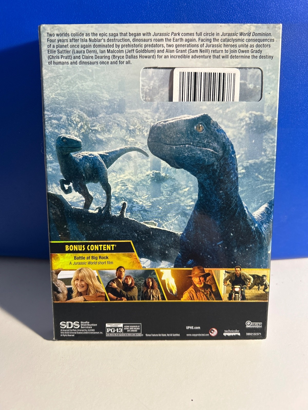 Jurassic World Dominion DVD) widescreen….w/Slip Cover……….BRAND NEW & SEALED!