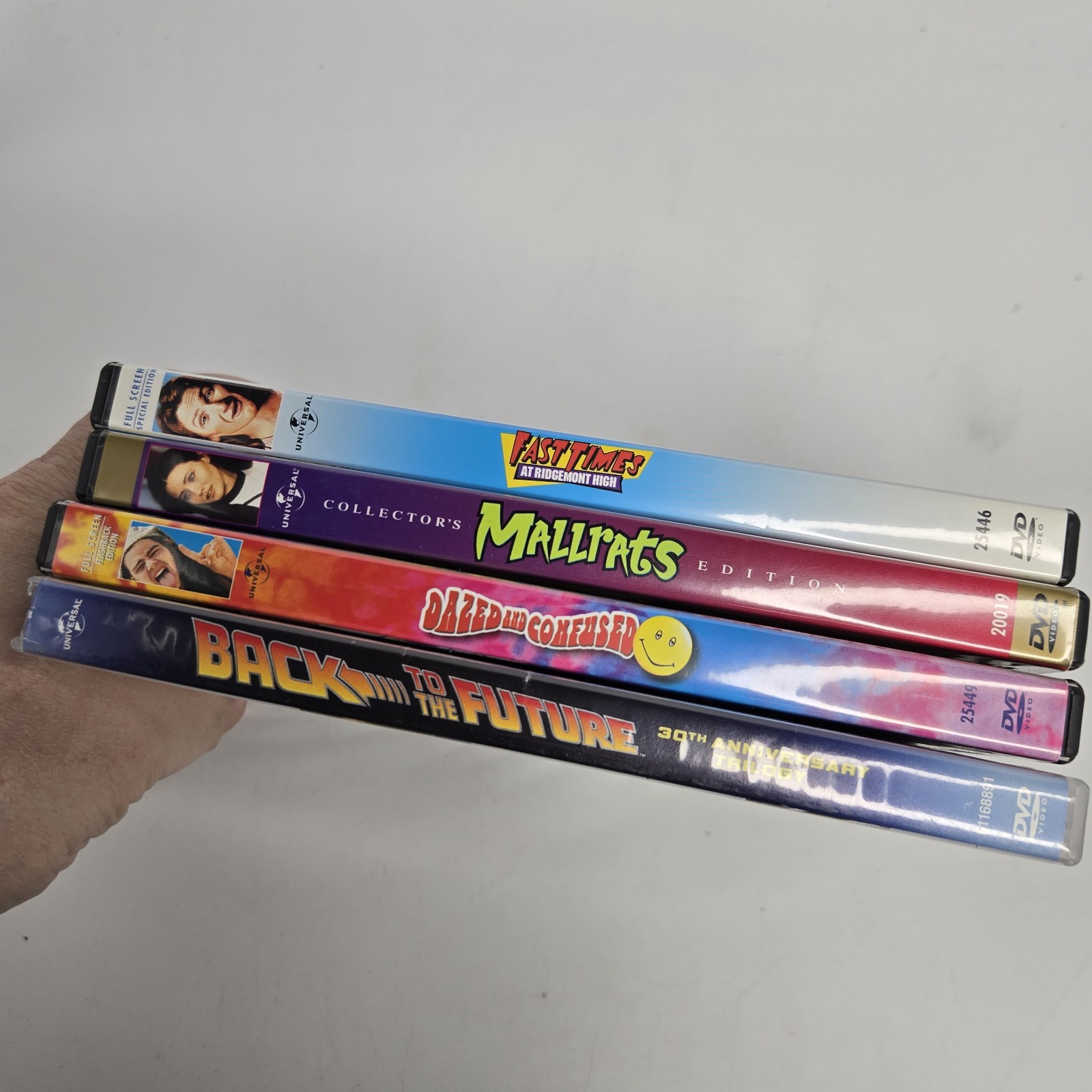 Comedy DVD lot Back to the Future Trilogy Fast Times Mallrats Dazed and Confused