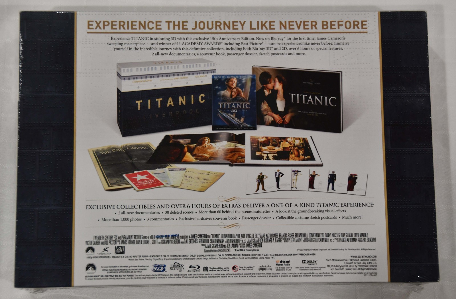 New Titanic Collector’s Edition Box set 4 Disc 3D Blu-ray Amazon Exclusive OOP