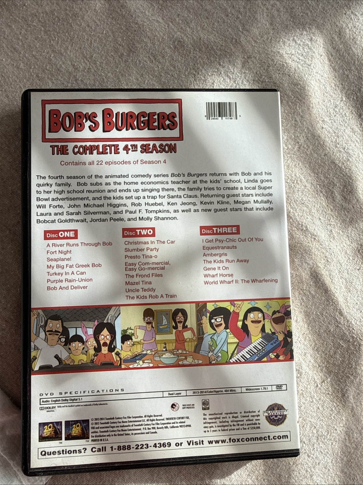Bob’s Burgers: the Complete 4th Season (DVD, 2013)