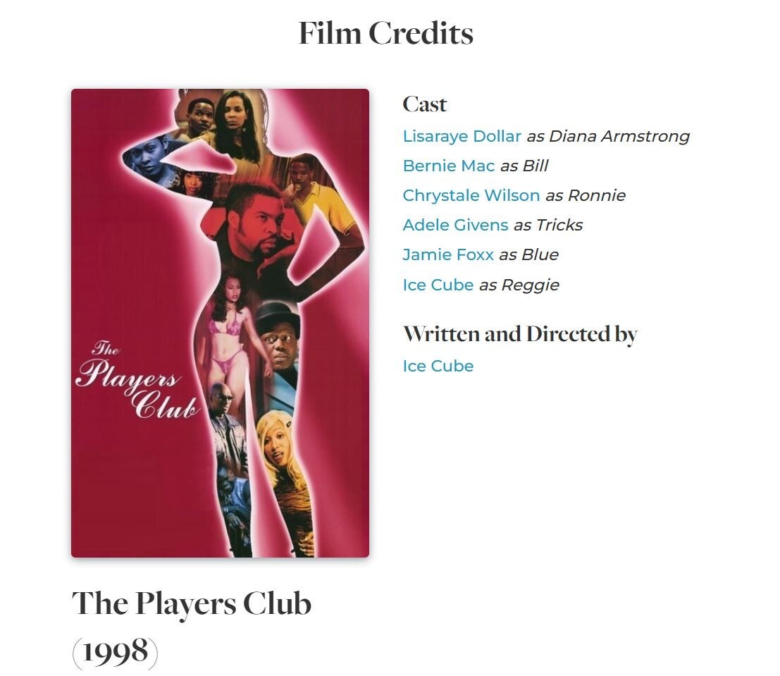 The Players Club [1998] (DVD,1999,Widescreen) Ice Cube,Bernie Mac,Fantastic!