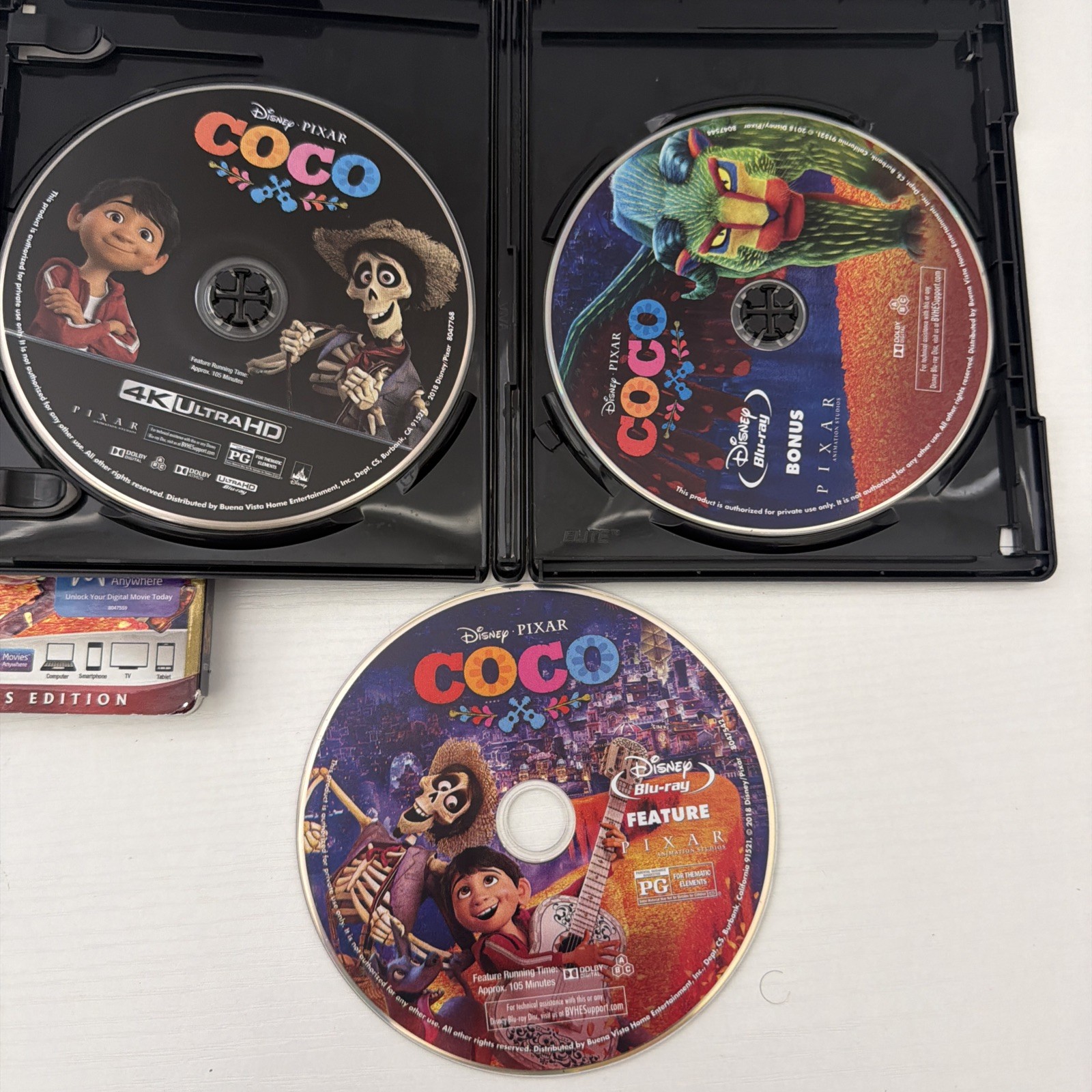 Coco (4K Ultra HD + Blu-ray *no digital, 2017) w/slipcover