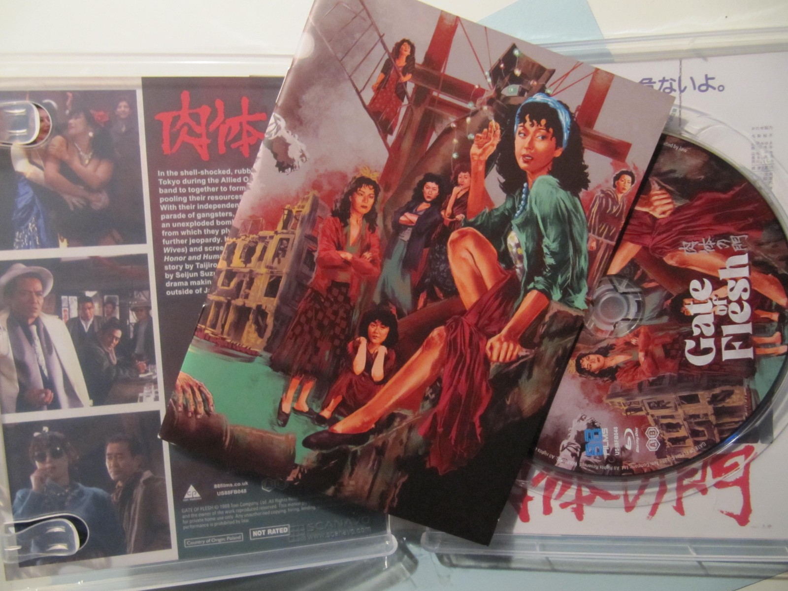 1988 Gate of Flesh Blu ray 88 Films Ltd. w/ Booklet Viewed Once Like New