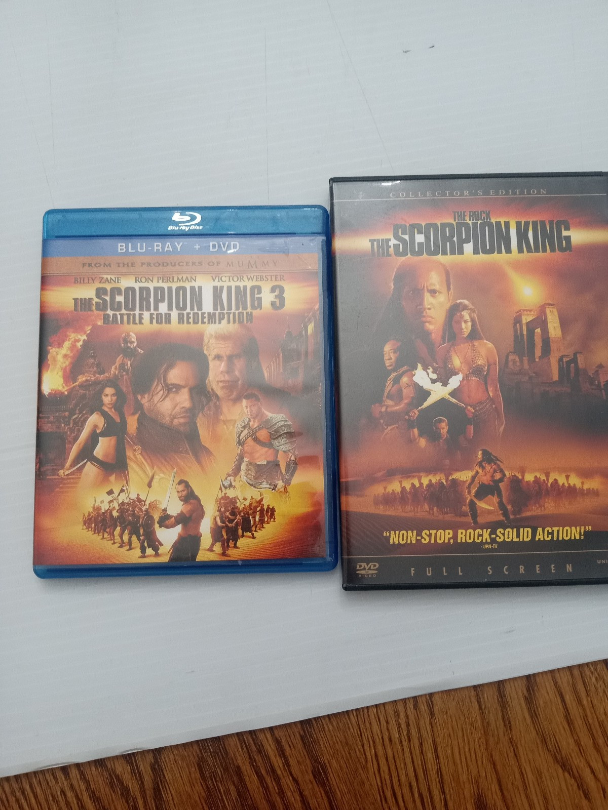 The Mummy Trilogy Blu-Ray + Scorpion King 1 & 3, Five Movies