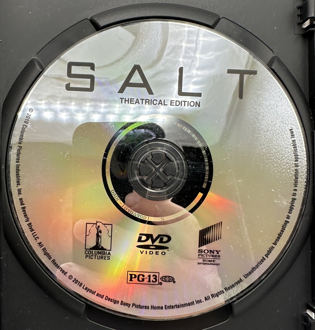 Salt DVD Angelina Jolie Liev Schreiber Theatrical Edition Free Shipping 2010