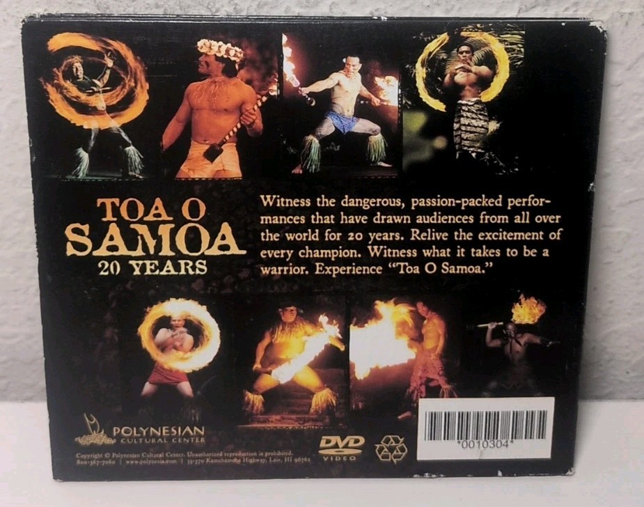 Toa O Samoa 20 Years DVD 2012 Polynesian Cultural Center B343