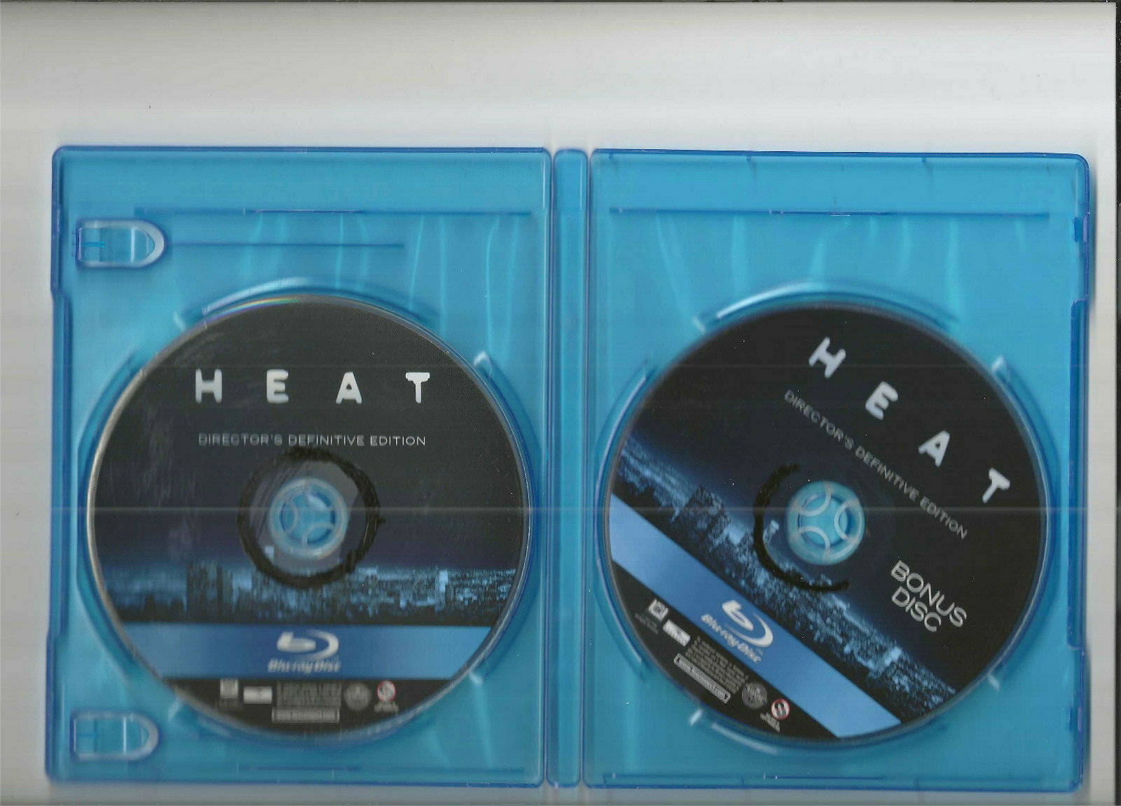 Heat Directors Cut Al Pacino Val Klmer Tom Sizemore Dir. Micheal Mann 2 discs