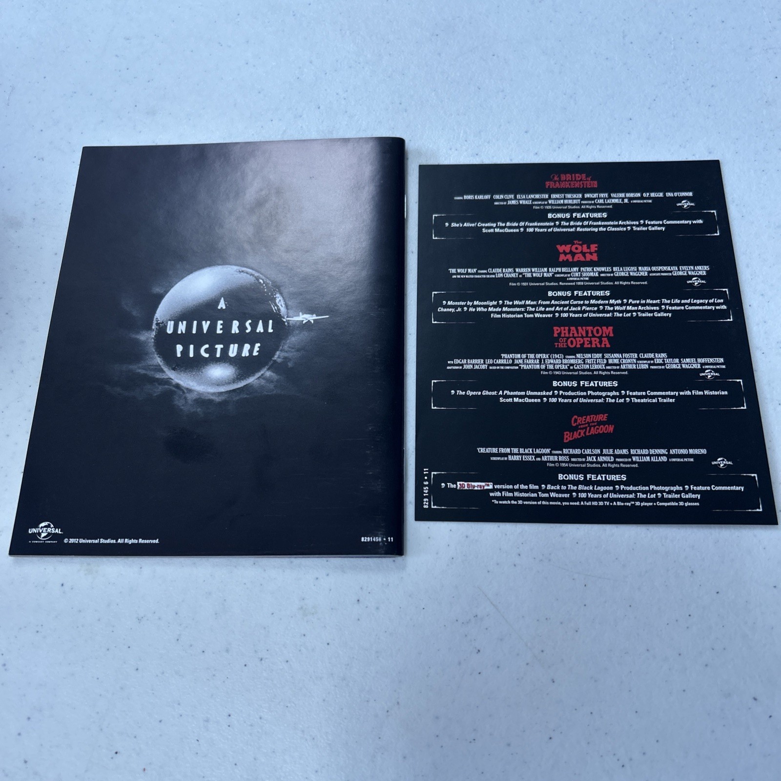 Universal Monsters BLU-RAY 8 Classics Disc Box Set Essential Collection. {107}.
