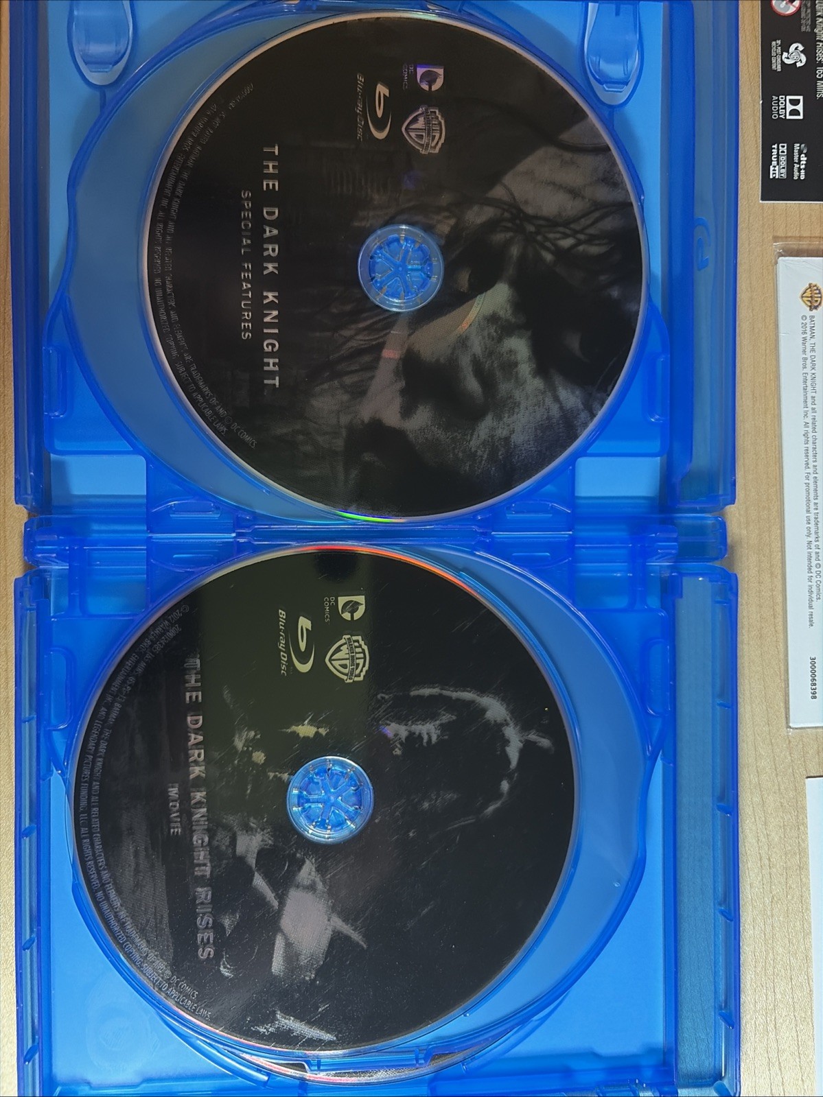 The Dark Knight Trilogy Special Edition Blu Ray Box Set W Rare Black Slipcover