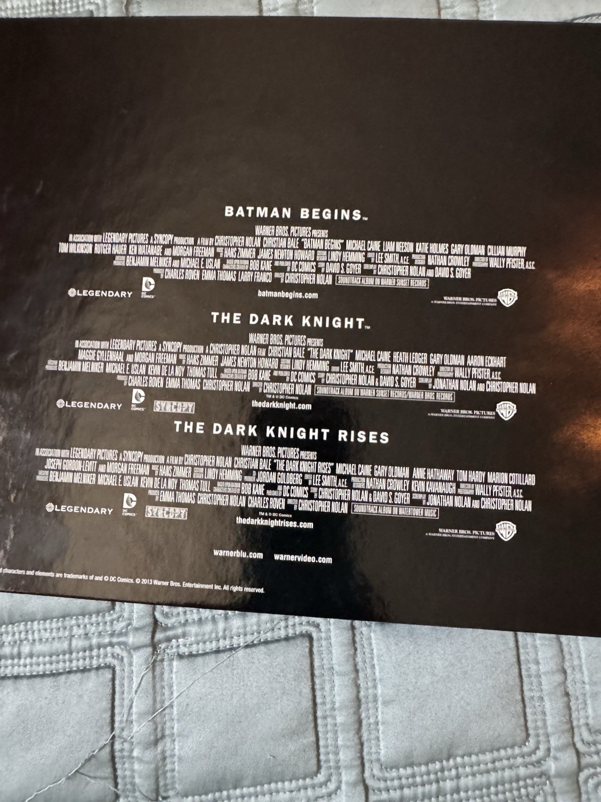 *No Toys* The Dark Knight Trilogy Ultimate Collector’s Edition Blu-Ray Numbered