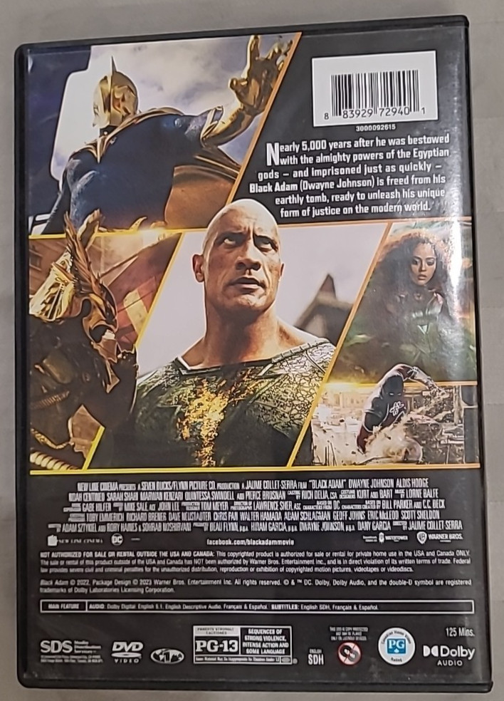 Black Adam DVD