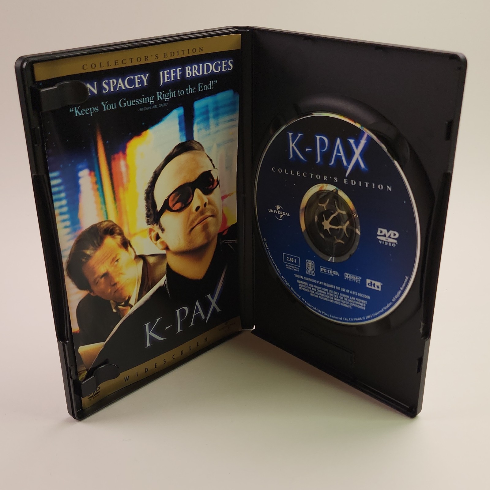 Universal Studios K-PAX Collector’s Edition Widescreen DVD PG-13