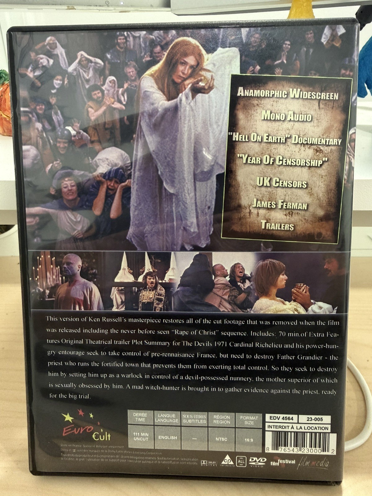 The Devils DVD (1971) uncut Vanessa Redgrave Oliver Reed Euro Cult